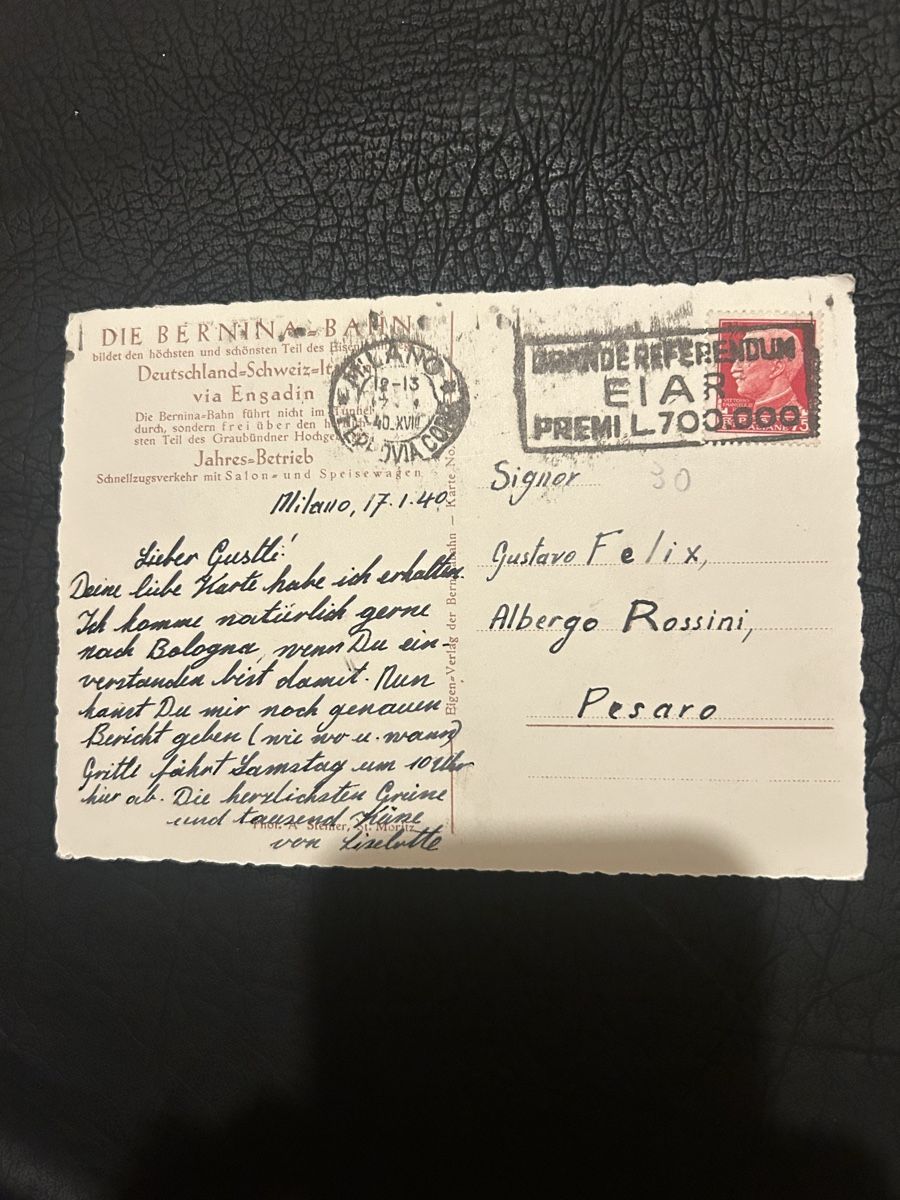 Cartes postales: Berninabahn 1940 – D'occasion à Breganzona par Milesbo 1