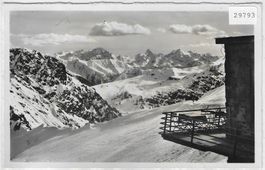 Aussicht von Terrasse Weissfluhjoch