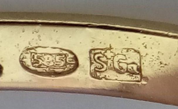 Anelli: 14 kt (karat) Gold Ring – Usato da Kilchberg ZH venduto da jewlzsister 2
