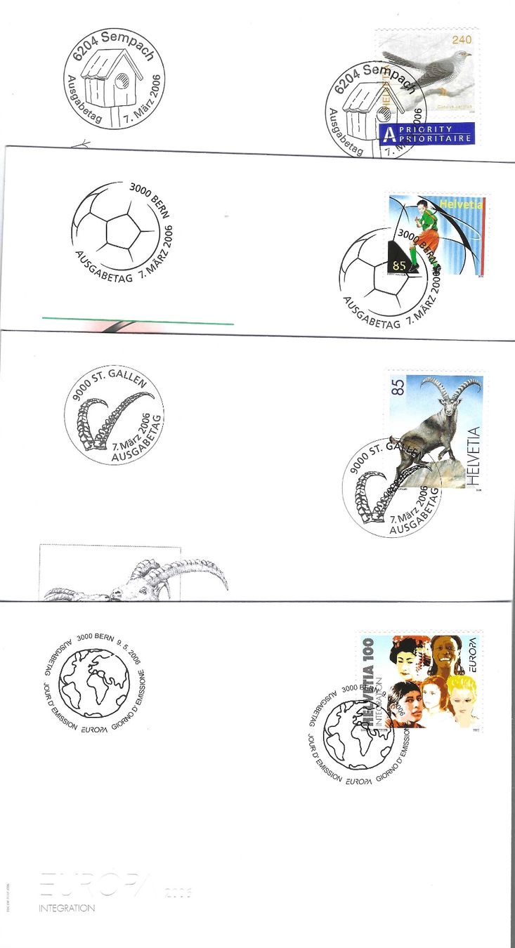 Tutti i francobolli: 18 FDC   2006 – Usato da Koblenz venduto da Markenhimmel 4
