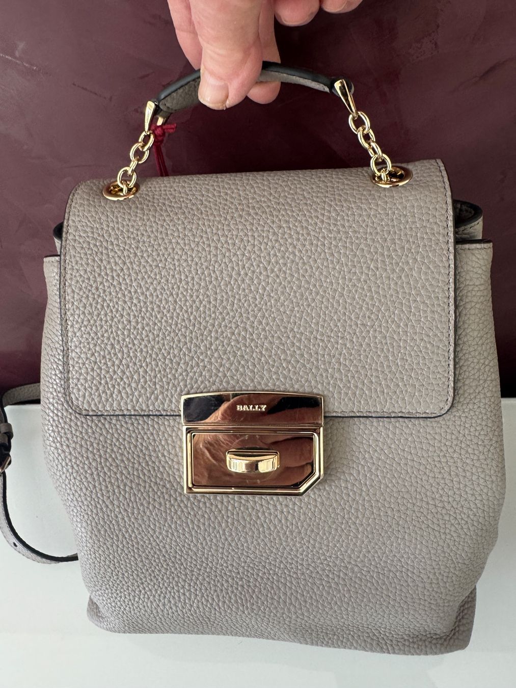 Bally Zaini: BALLY Eleganter Rucksack aus Leder.Taupe – Nuovo e nell'imballaggio originale da Volketswil venduto da praxis12 7