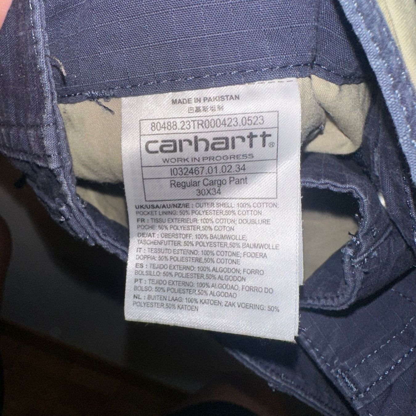 Carhartt Hosen: Carhartt Cargo Navy – Neu (gemäss Beschreibung) aus Bern von gia_jqj7 1
