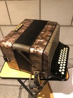 Hohner Handharmonika Akkordeon + Notenblätter Vintage Retro