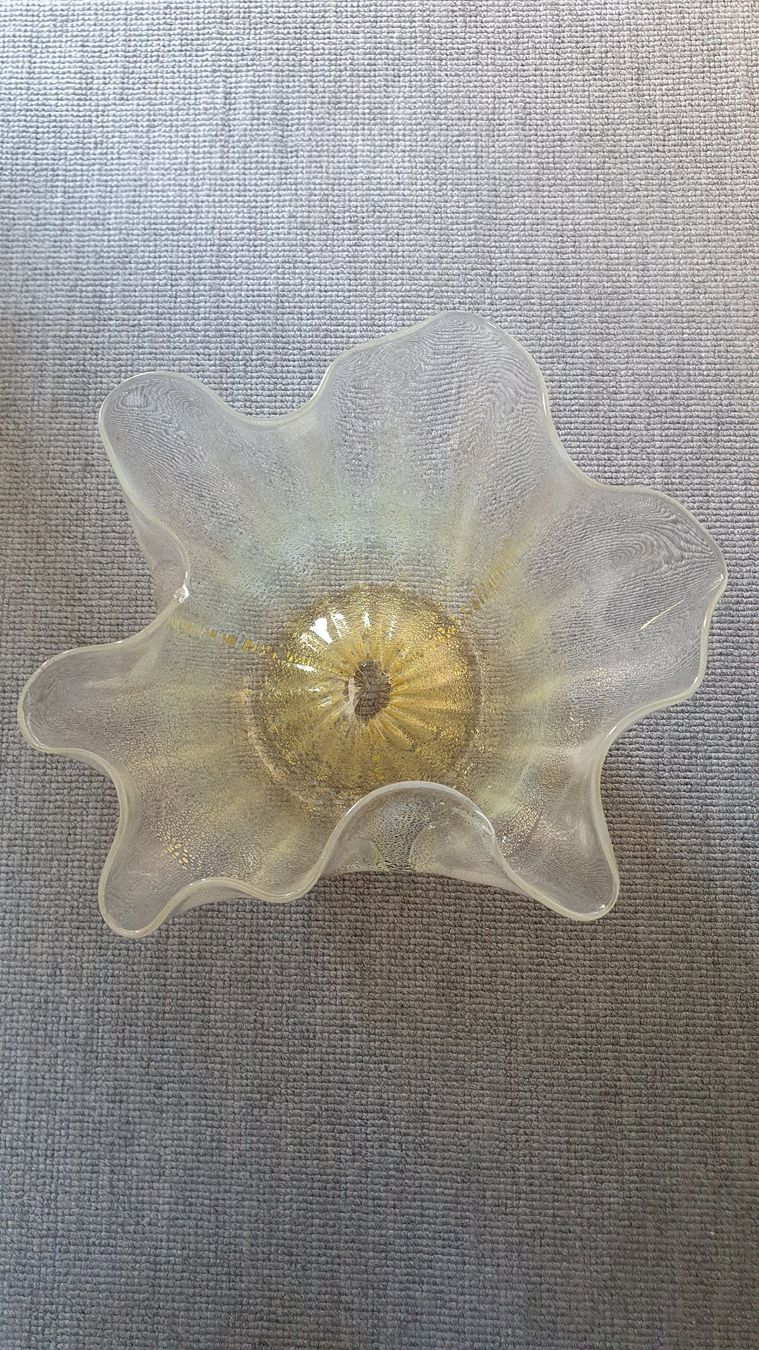 Venini Vasen & Gefässe: Murano Glasvase mit Echtgoldglimmer/Design: Iris Venini – Gebraucht aus Glattfelden von sessa123 6
