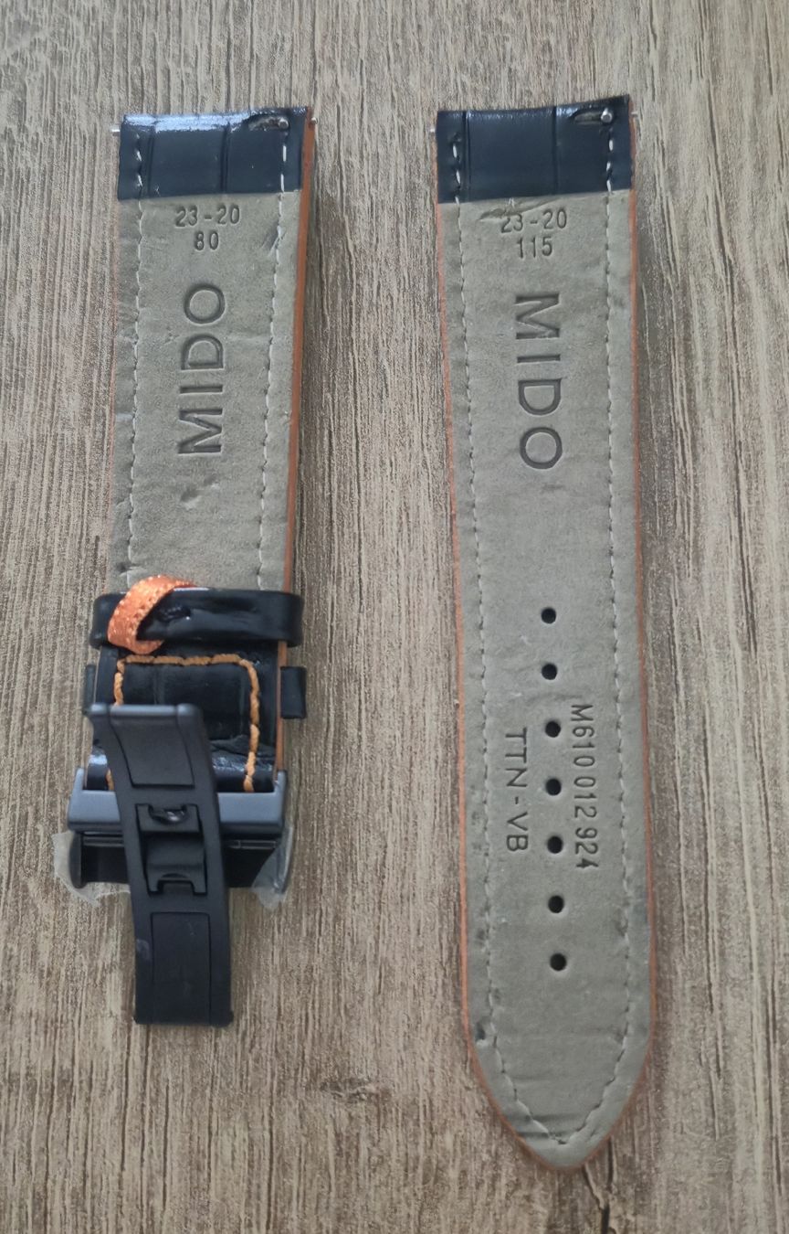 Mido Bracciali & Braccialetti: Bracelet cuir noir MIDO Multifort – Nuovo (secondo la descrizione) da Le Locle venduto da Arya4 1