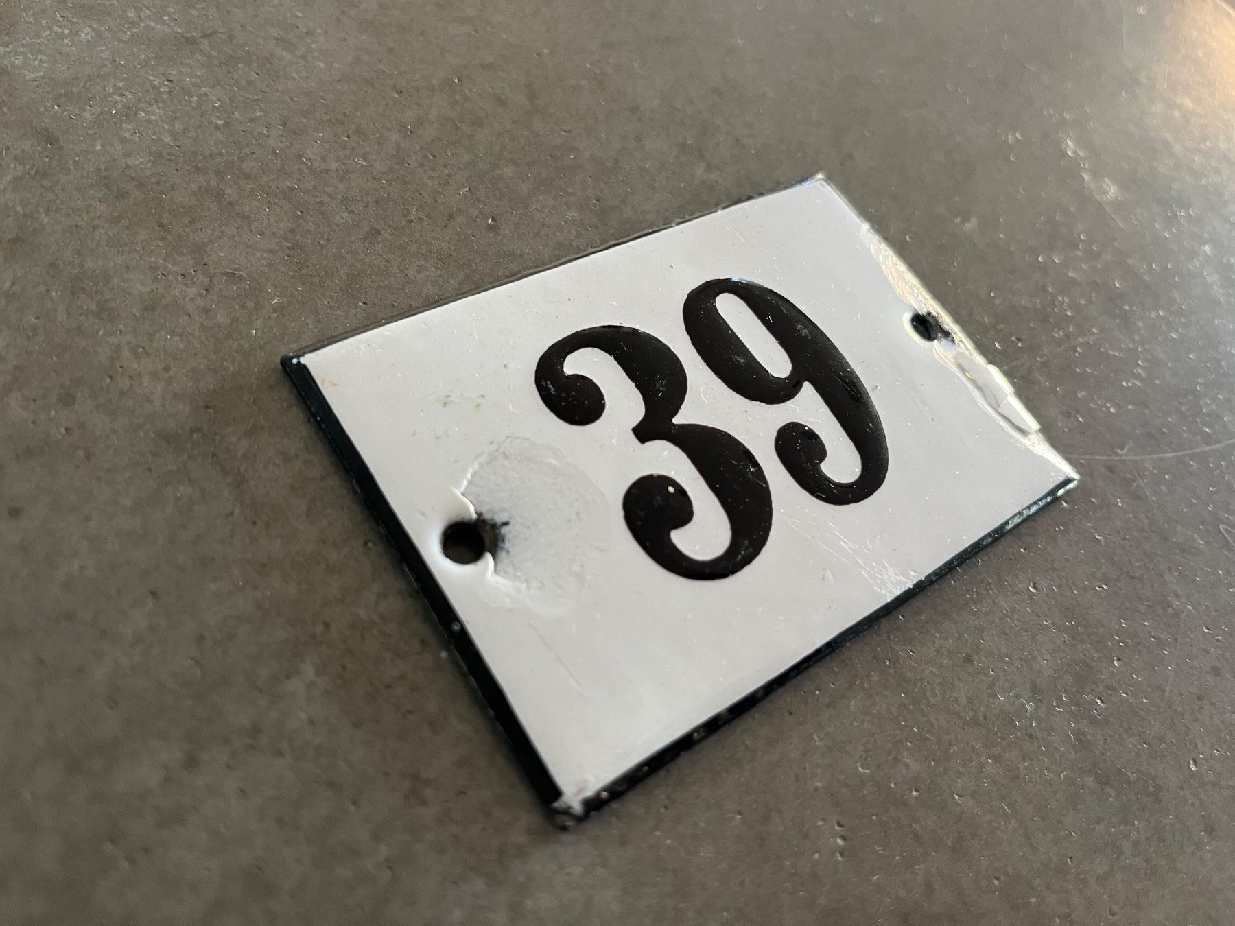 Insegne: Altes Emailschild 39 – Usato da Steffisburg venduto da Reitschel5 2