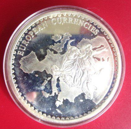 Medaillen: Geld Europa - Frankreich  - 50 mm versilbert – Neu und originalverpackt aus Luzern von Horoskop1 1