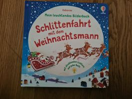 Usborne Bilderbuch Schlittenfahrt mit Weihnachtsmann
