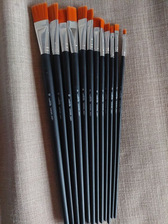 Paintersisters Borstenpinsel 5er Set - Naturborste Für Öl- & Acrylfarben