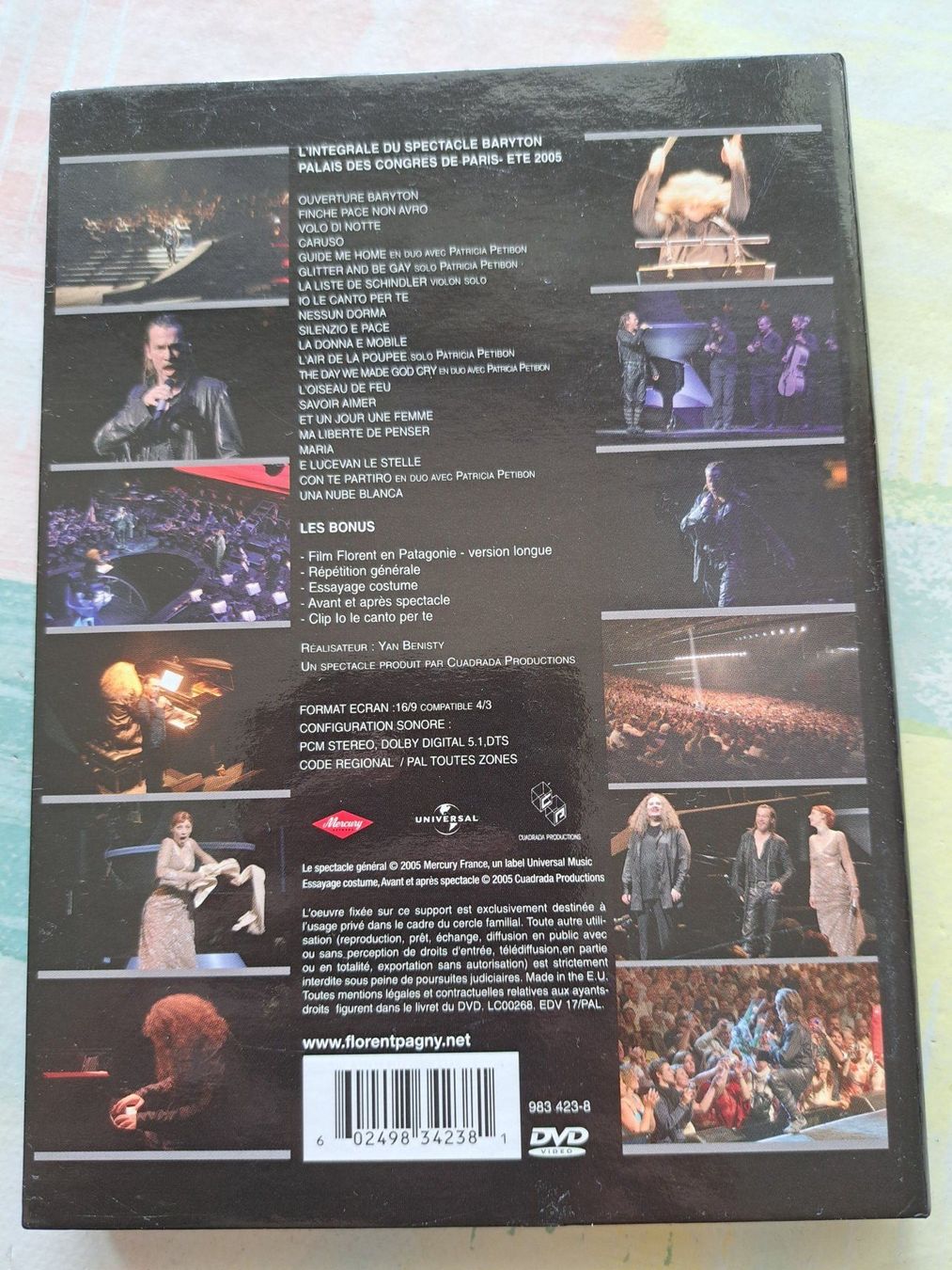 Tous les DVDs: DVD Florent Pagny - Baryton – D'occasion à Pully par bro_n52j 1