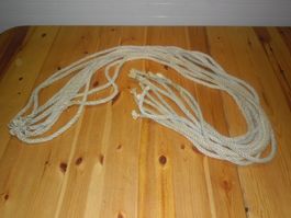 10 Stk. Hanfseil, 10-12mm, 1,6m, Blachen-Seile zum einfädeln