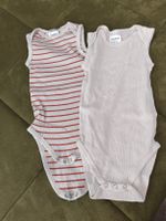 2 Bodys Impidimpi gestreift beige Gr. 98/104
