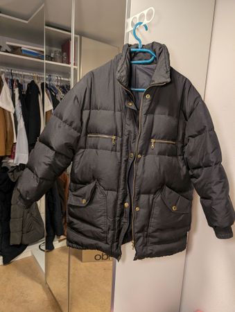 Winterjacke, Schwarz, Grösse 42