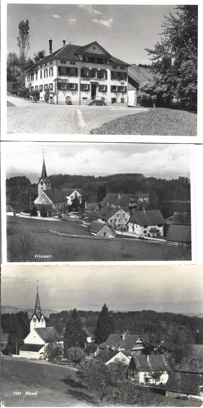 Cartoline postali: AK Hirzel  ZH  3x – Usato da Appenzell venduto da mai25