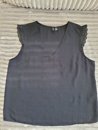 Damen Top, Vero Moda, Schwarz, Gr. XL, neuwertig