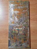 Painting: "Fresh Approach", 25 x 58 cm canvas frame