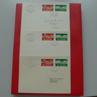 1853, Nr.314+315 (POSTAUTO) 3 FDC's (de,f,it) Kat: 300.-+