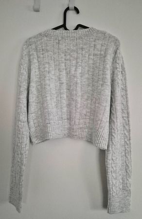 Pullover mit Zopfmuster, Gr. L