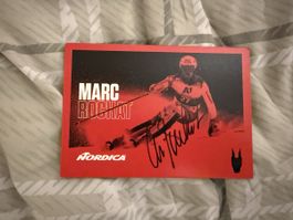 Marc Rohat Skikarte mit Autograph Nordica neuwertig