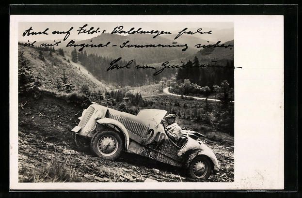 Cartoline postali: Rennfahrer Paul von Guilleaume bei einem – Usato da Berlin venduto da bartko-reher