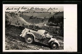 Rennfahrer Paul von Guilleaume bei einem