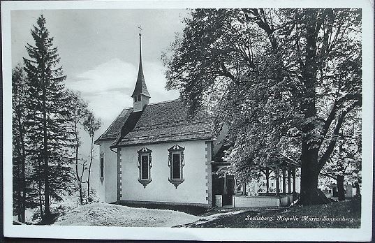 Cartoline postali: SEELISBERG Kapelle Maria Sonnenberg – Usato da Jona venduto da philajona