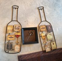 Vintage Wein Wanddeko – 3-teiliges Set mit originalen Weinet