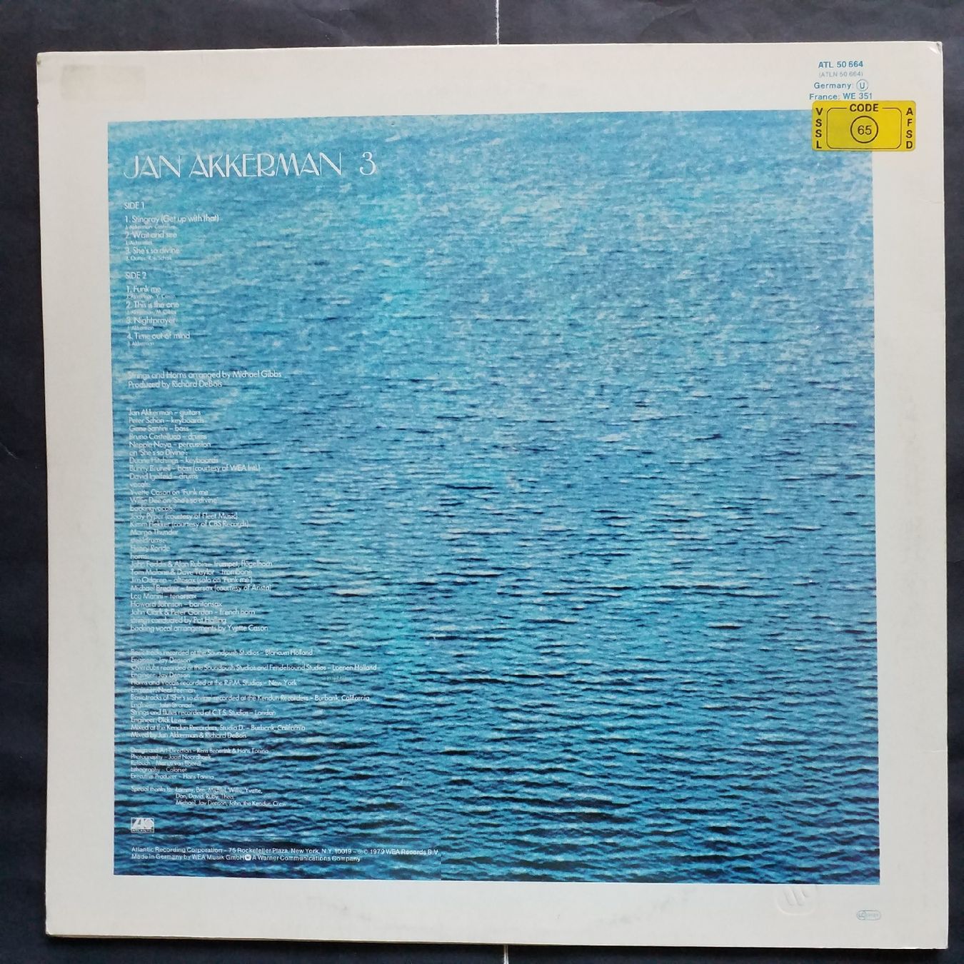 Dischi in vinile: JAN AKKERMAN,  3 - 1st 1979  - NEW - – Nuovo (secondo la descrizione) da Yverdon-les-Bains venduto da Jacotreut 1
