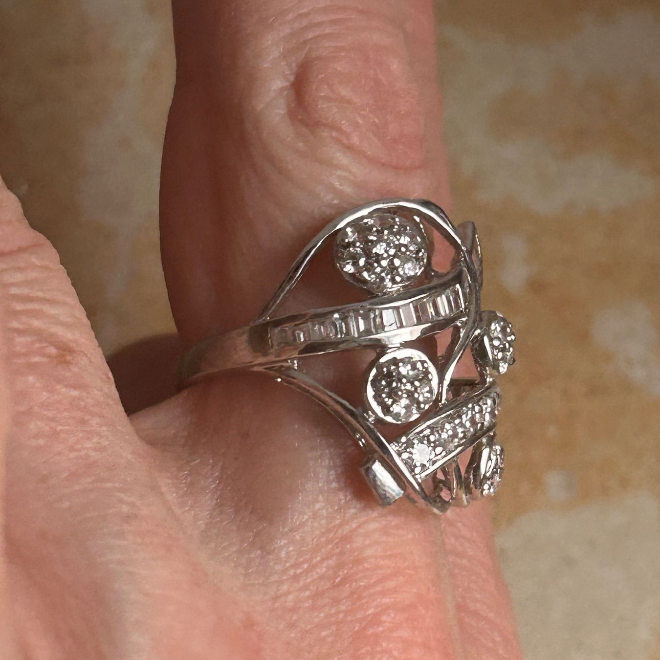 Ringe: WHITE Ring Zirkonia, WEDDING Grösse 57 – Gebraucht aus Laufen von Bellebellezza 1
