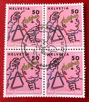 4 er Block Nr. J 308 mit Vollstempel Bern