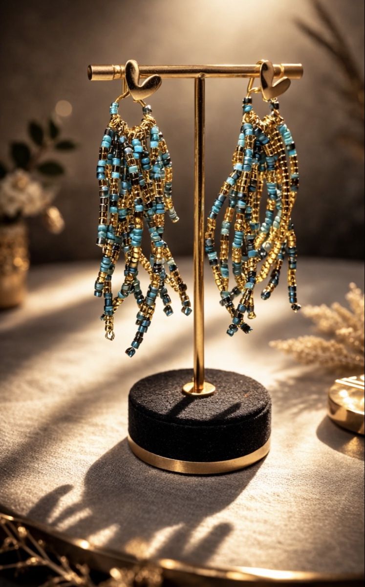 Altri gioielli: Statement Jewelry Set: Turquoise & Gold Beads – Nuovo e nell'imballaggio originale da Oftringen venduto da Eylem79 1