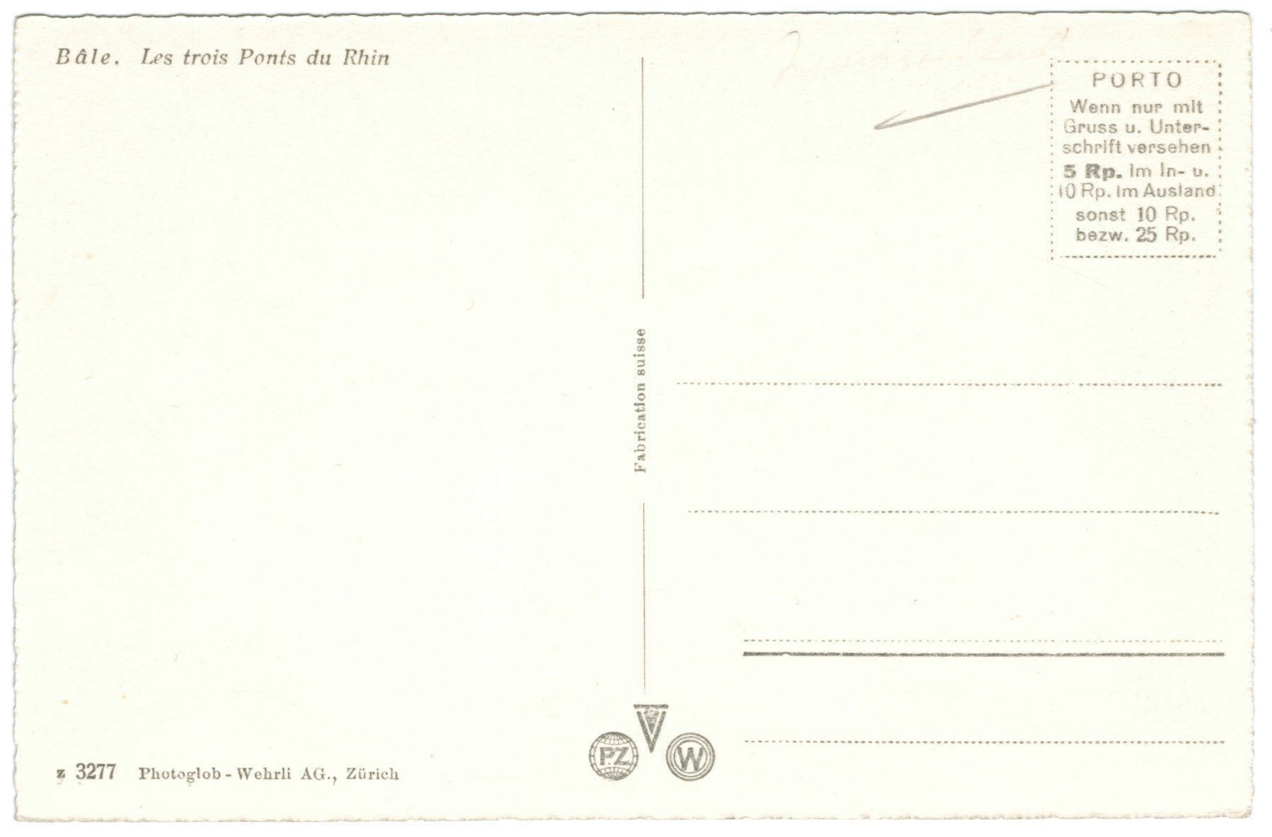 Cartoline postali: AK Basel, die Rheinbrücken – Usato da Zürich venduto da Tolima194 1