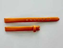 NEUF - BRACELET CUIR ORANGE 8 mm