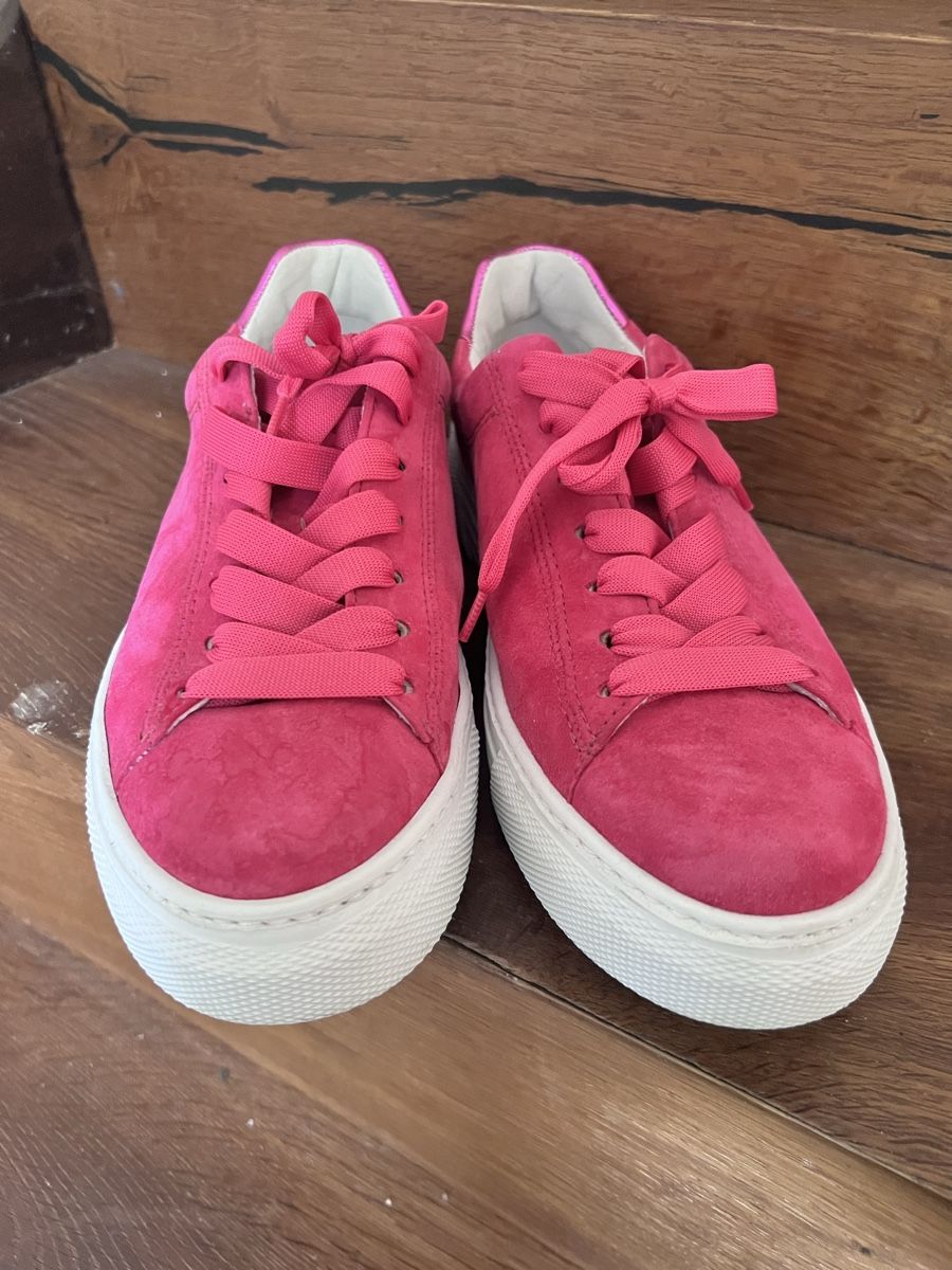 Gabor Damenschuhe: Gabor Sneaker pink Grösse 8 Rauleder  – Gebraucht aus Unterterzen von syllalex