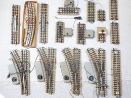 Märklin viel M-Gleis Mittelleiter H0 El. Weichen & Schienen