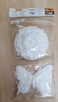 3x Decosa 3D-Wandtattoo Relief Rosetten Schmetterling NEU