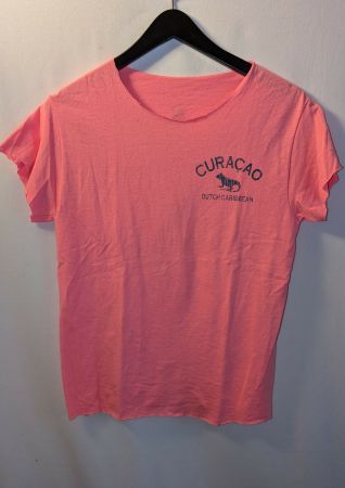 Curacao Karibik rosa Pink T- Shirt Surf Shirt used look S