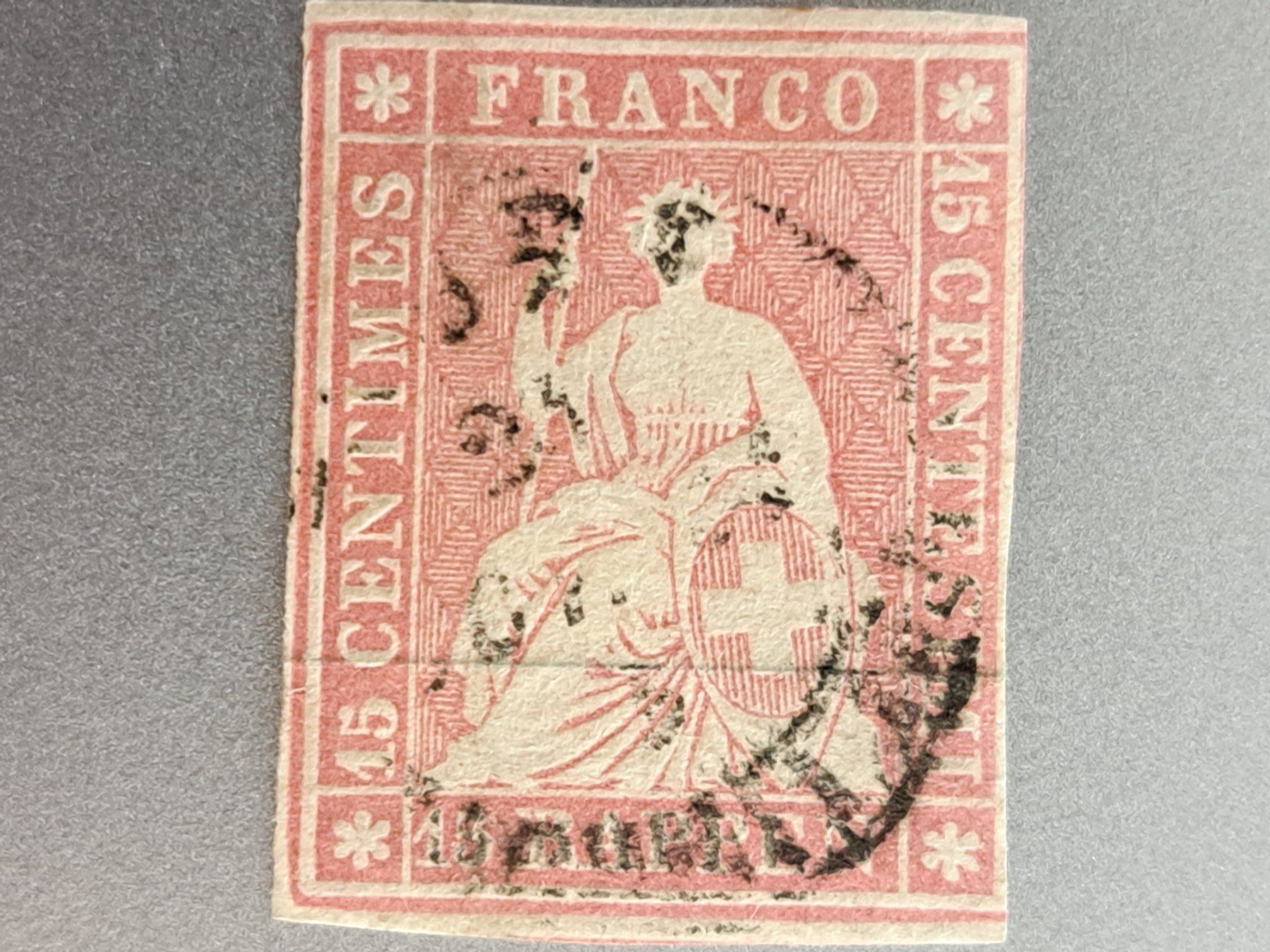 Tutti i francobolli: Strubel 24F mit Attest und Rundstempel – Usato da Bazenheid venduto da derdelorean01 2