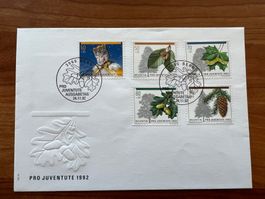 Pro Juventute FDC 1992  gest.(E1601)