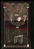 Ernst Kreidolf: Ehret die Frauen, Frau w