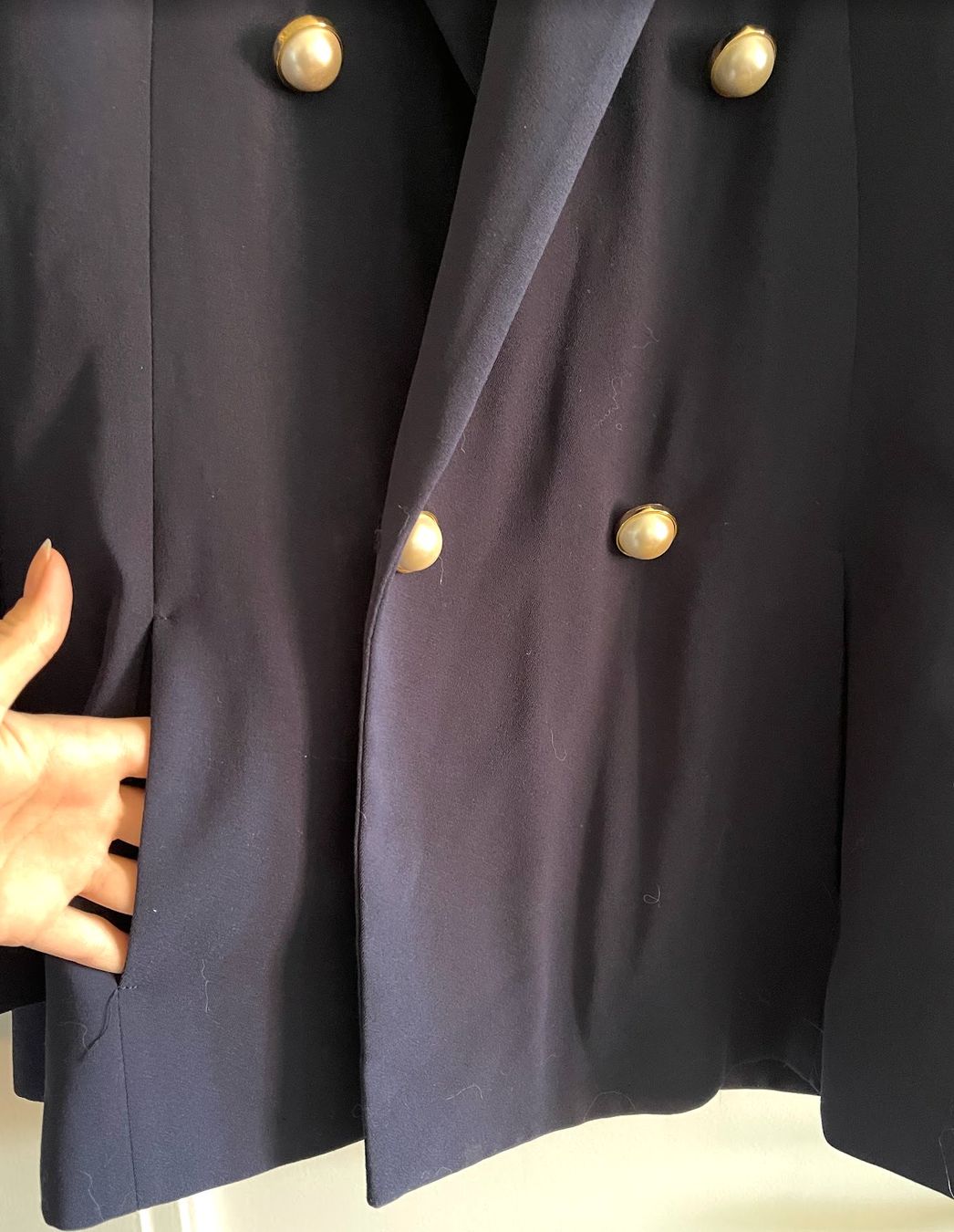 Zara Jacken: Zara navy blazer, pearl buttons – Gebraucht aus Zürich von aliiix 4