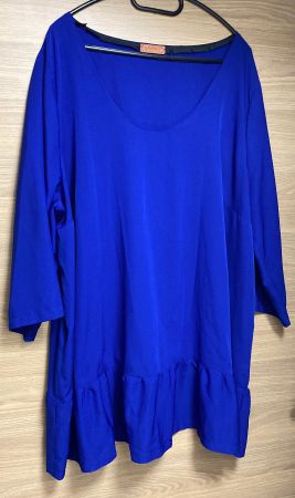 Damenbluse Einzelanfertigung von der Schneiderin Royalblau