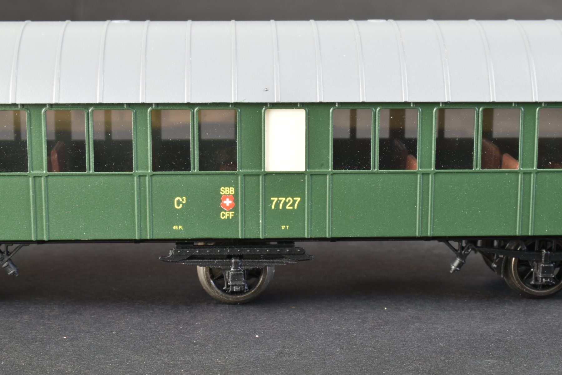 Born Modellini di ferrovie: Born SBB Historischer Wagen C3 7727 – Nuovo (secondo la descrizione) da La Chaux-de-Fonds venduto da S6rp 3