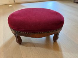 Vintage Polsterhocker/Fussschemel