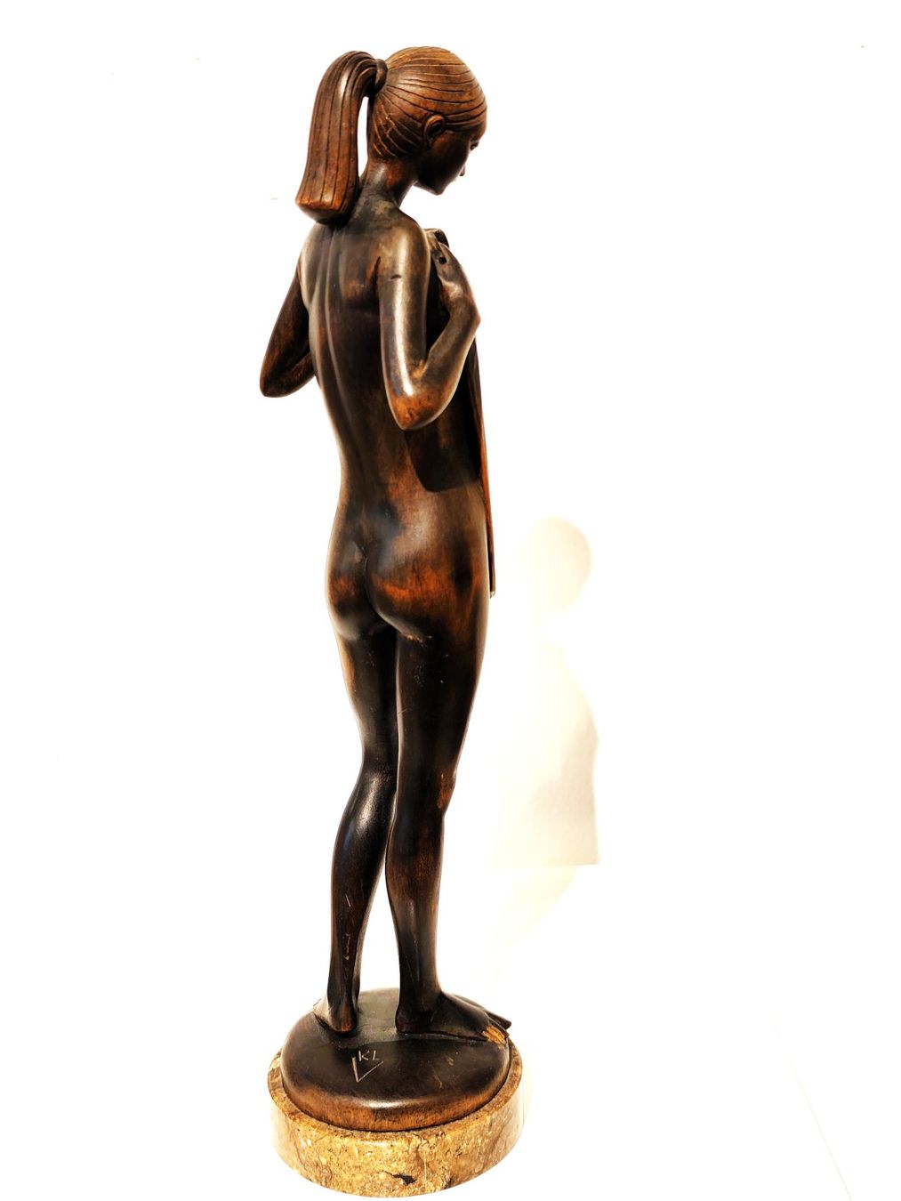 Sculture & Statue: Holzstatue einer jungen Frau – Usato da Zürich venduto da Top-Deal-Schweiz 1