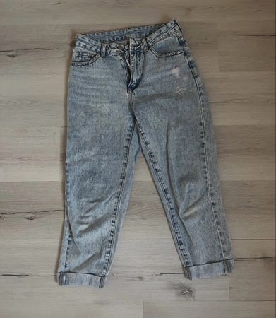 Coole Mom Jeans im Stone Wash Look, Grösse 36/S