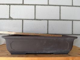 Grosse japanische Bonsaischale unglasiert 