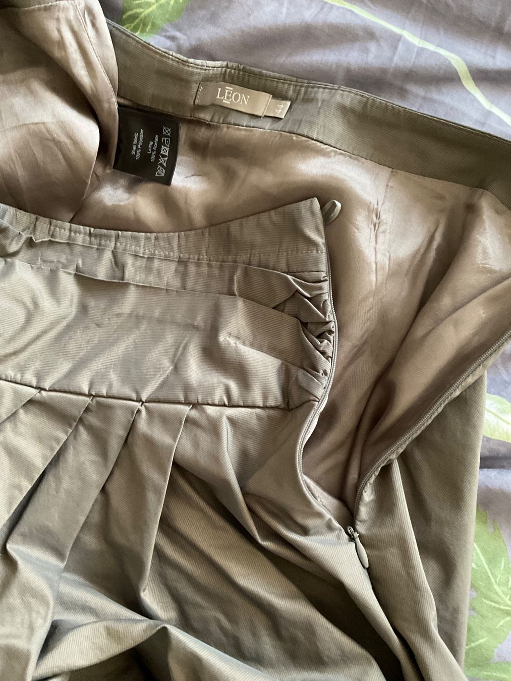 Gonne: LEON schöner Rock Gr 44 Taupe/Anthrazit – Usato da Urdorf venduto da alda02 5