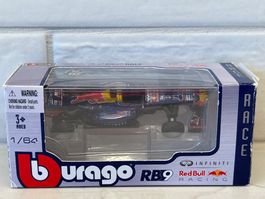 Voiture de course Red Bull RB9 Burago 1/64 comme neuf!