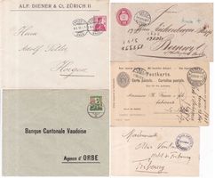 42 Stk. Alte CH Briefe, Postkarten, Belege